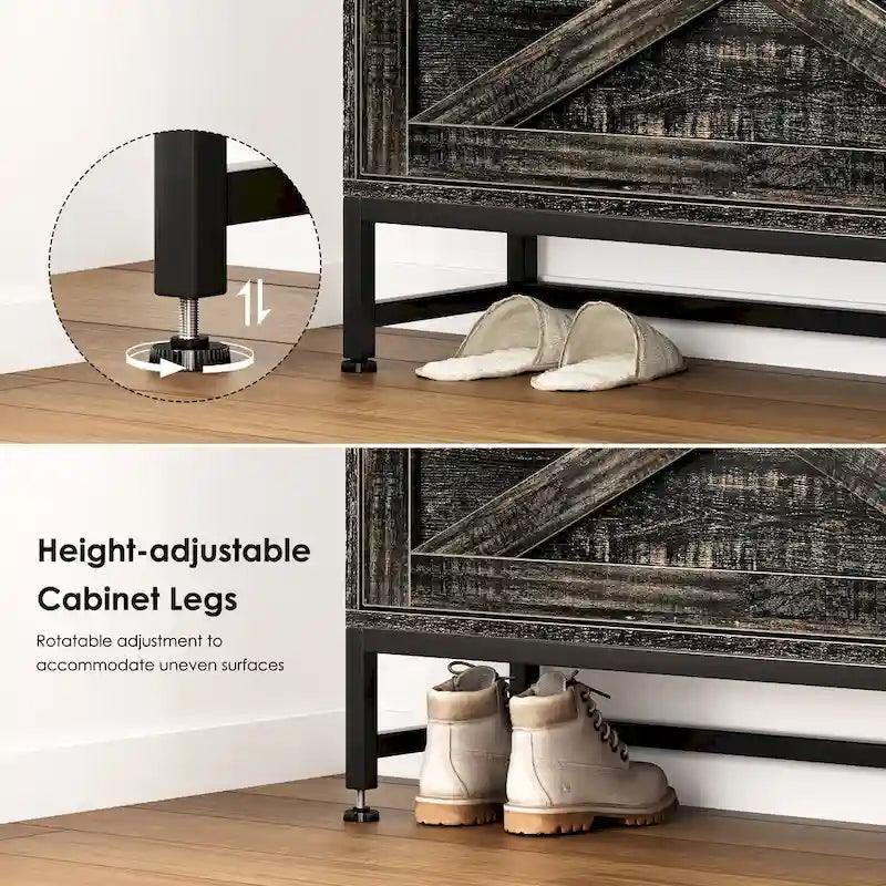 Shoe Cabinet, Entry Home Shoe Cabinet, Entrance Balcony Storage Cabinet, Large Capacity Shoe Rack, Grey