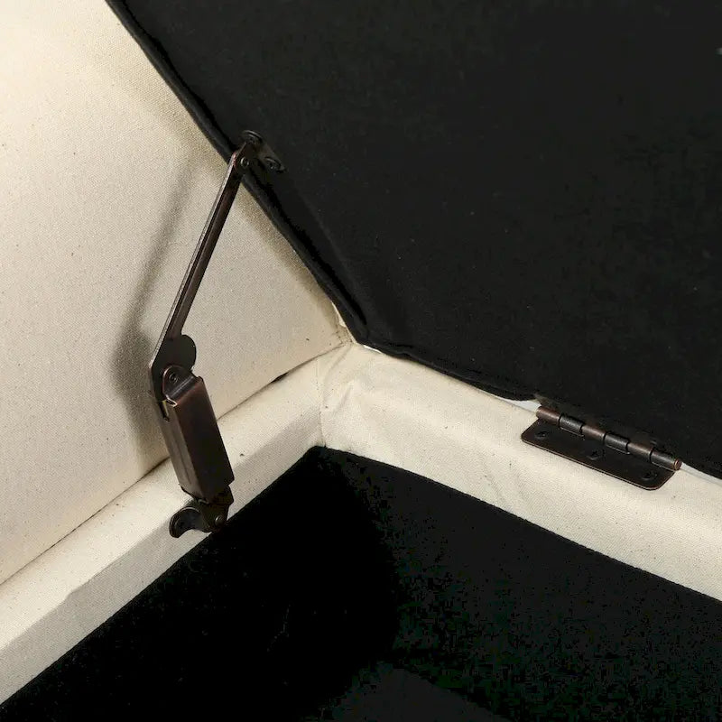 Danbury Armed Storage Bench with Birch Legs