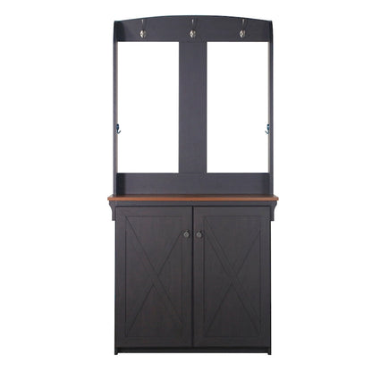 Hide 3 Tier Wood Frame Shoe Storage