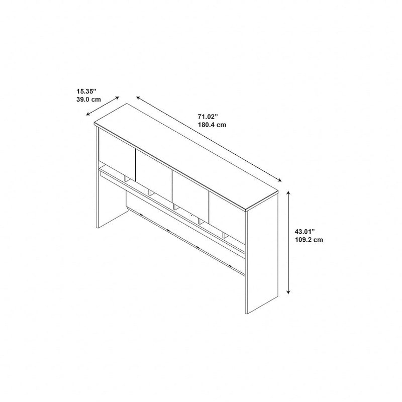 Series C 72W 4 Door Hutch by Bush Business Furniture