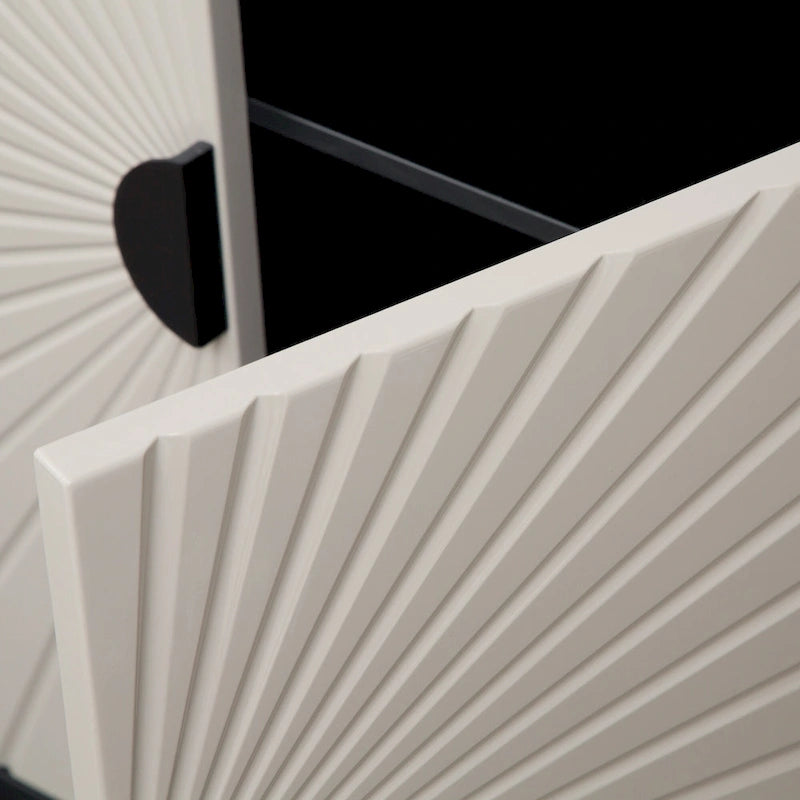 5-Tier Shoe Storage Cabinet, Wooden Shoe Cabinet with Doors Modern Shoe Organizer with Open Shelves