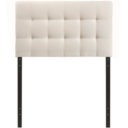 Ivory Lily Twin Fabric Headboard