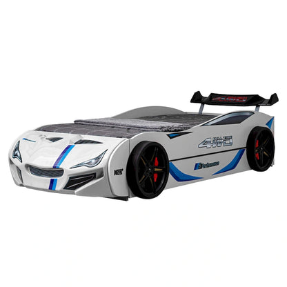 Furniture of America Laszlo Modern Race Car-Shaped Twin Bed with Trundle