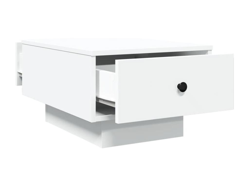 White Engineered Wood Coffee Table, 60 x 45 x 31 cm