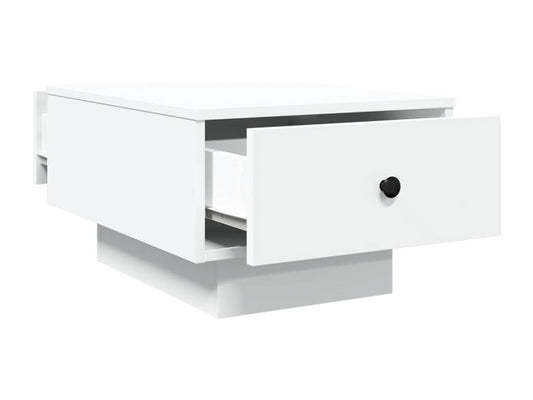White Engineered Wood Coffee Table, 60 x 45 x 31 cm