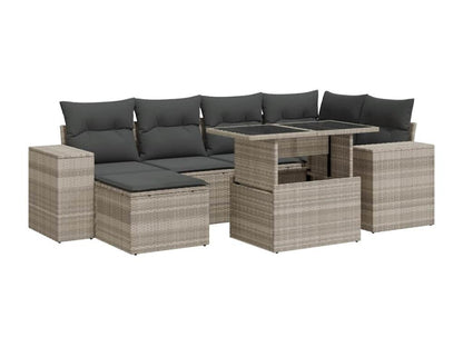 Gray Woven Resin Wicker Outdoor Furniture Set - dlz1766461783564