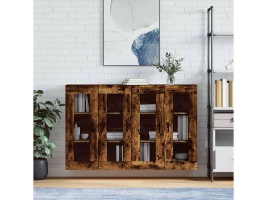 Brown Engineered Wood Wardrobe