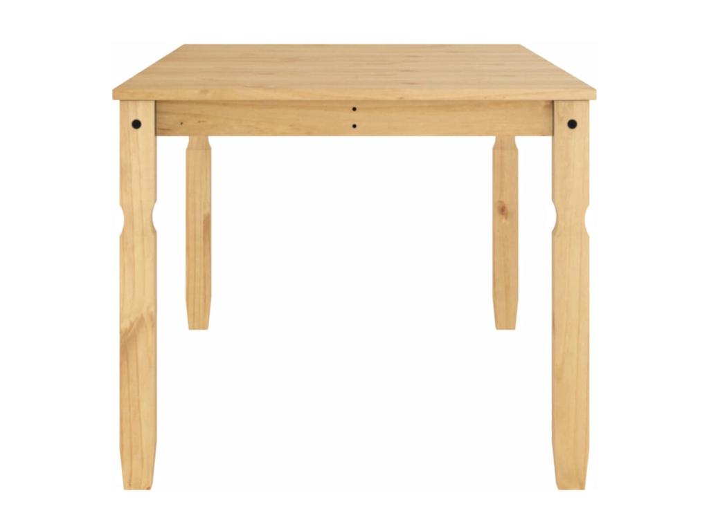 Brown Solid Wood Dining Table, 180 x 90 x 75 cm