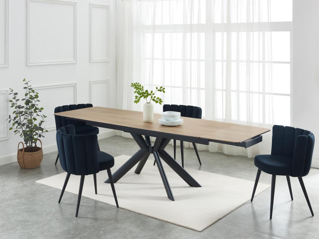 Black Metal Dining Table