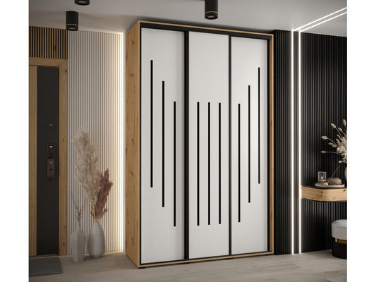 Black Wardrobe, 160 x 60 x 235.2 cm