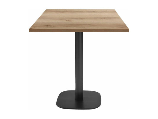 Brown Oak Wood Table, 70 x 70 cm