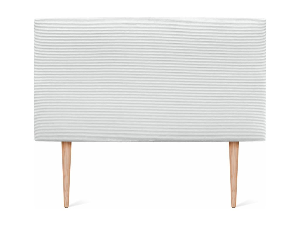 White Velvet Bed, 90 x 105 cm