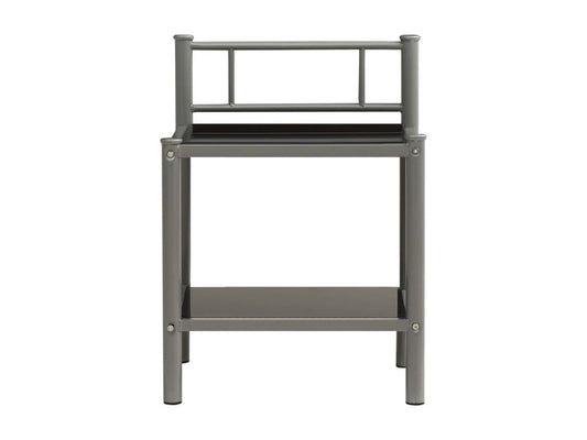 Gray Metal Table, 45 x 34.5 x 60.5 cm