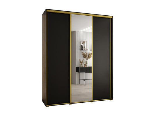 Black Wardrobe, 200 x 60 x 235.2 cm