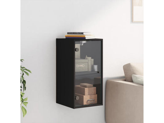 Black Glass Wardrobe, 35 x 37 x 68.5 cm