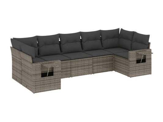 Gray Woven Resin Wicker Outdoor Furniture Set - dlz1766461658467