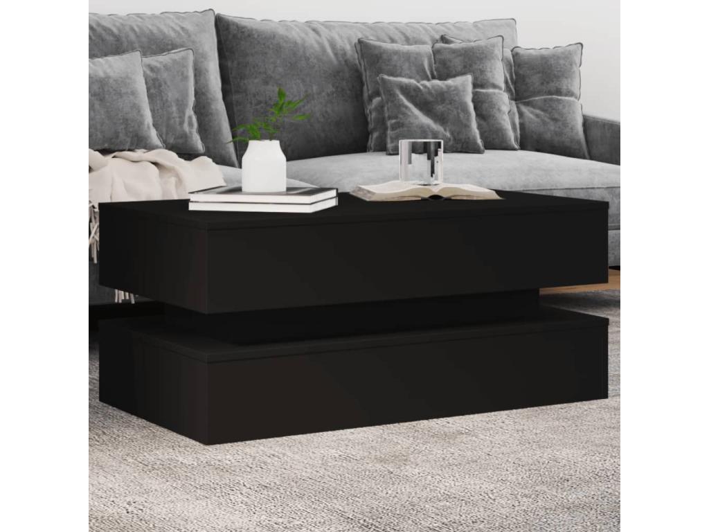Black Coffee Table, 90 x 50 x 40 cm
