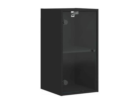 Black Glass Wardrobe, 35 x 37 x 68.5 cm