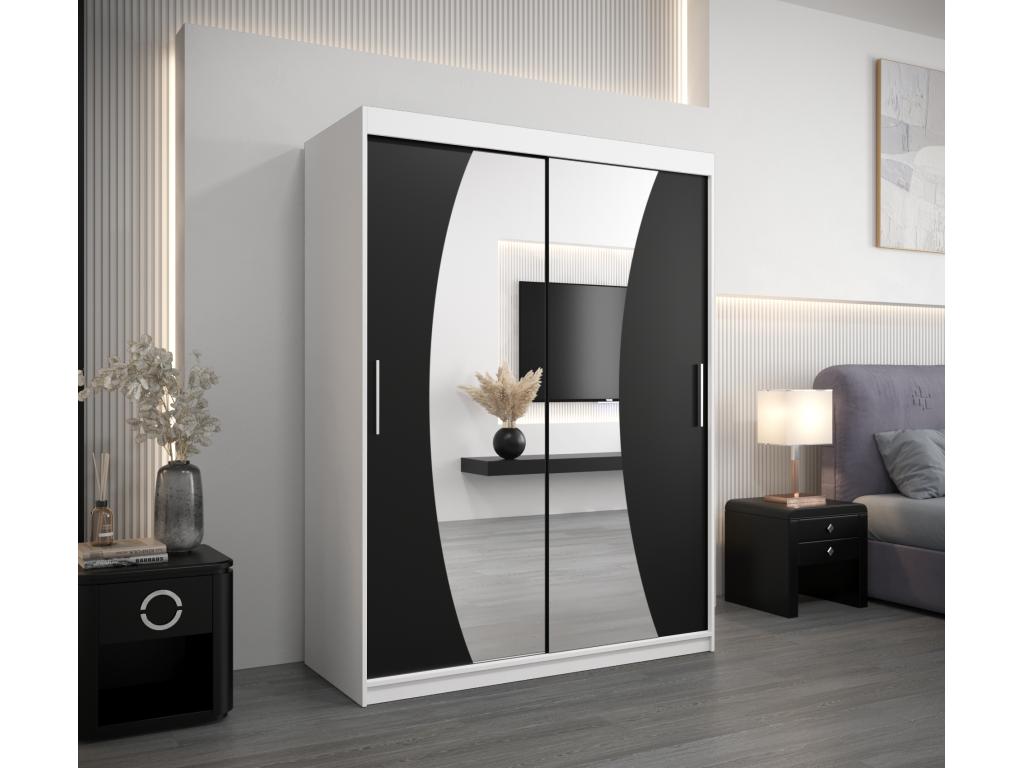 Black Wardrobe, 150 x 62 x 200 cm