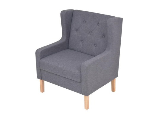 Gray Fabric Accent Chair - dlz1766461457933