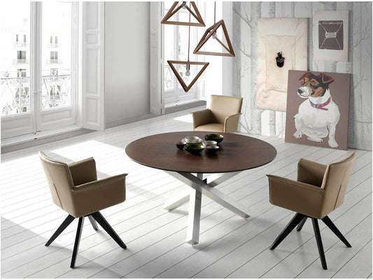 Black Faux Leather Chair