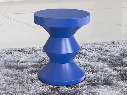 Blue Metal Side Table