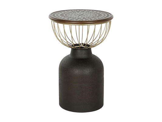 Black Pine Wood Side Table