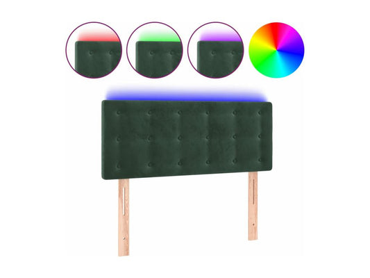 Green Velvet Bed, 100 x 5 x 78 cm