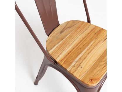 Brown Solid Wood Chair