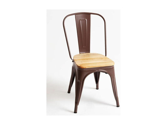 Brown Solid Wood Chair