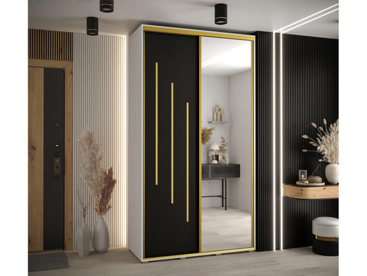 Black Wardrobe, 130 x 45 x 235.2 cm