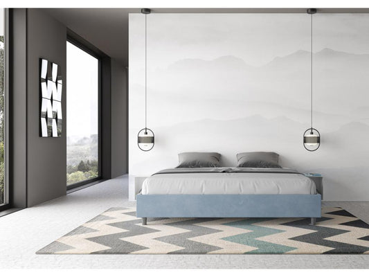 Blue Bed, 180 x 200 cm