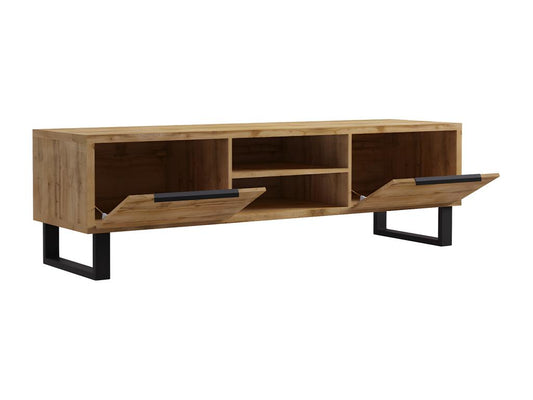 Natural Metal TV Stand