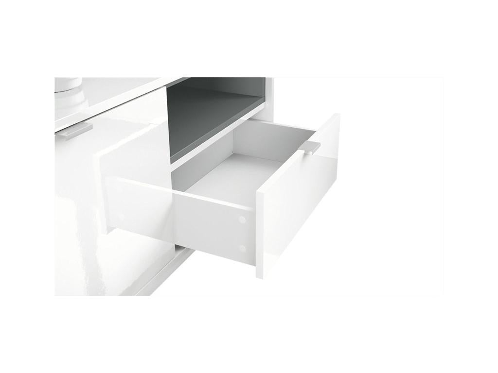 White TV Stand, 153 x 48 x 38 cm