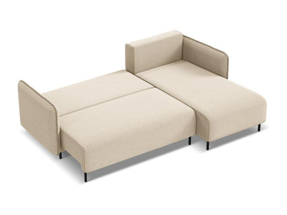 Beige Velvet Sofa Bed - dlz1766461490552