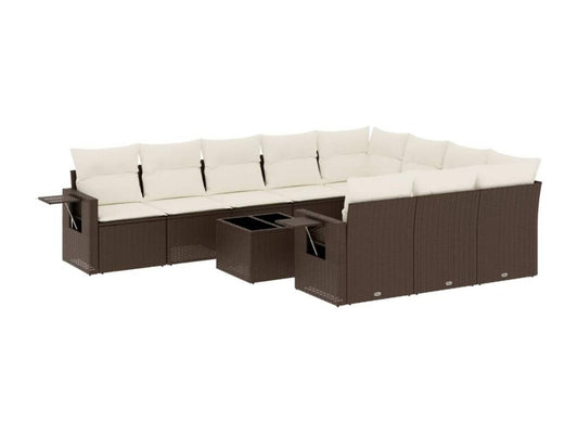 Brown Woven Resin Wicker Outdoor Furniture Set - dlz1766461539724