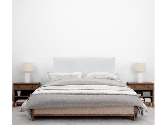 White Velvet Bed, 90 x 105 cm