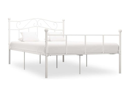 White Metal Bed Frame, 120 x 200 cm