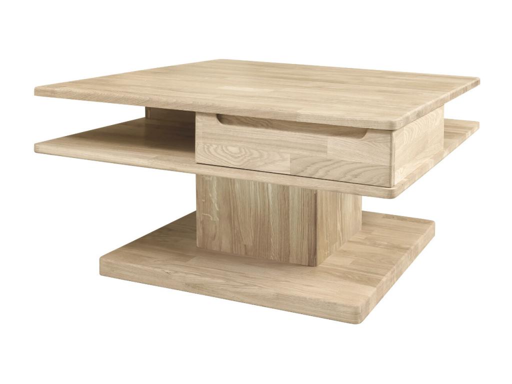 Natural Oak Wood Coffee Table