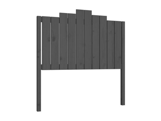 Gray Solid Wood Bed, 106 x 4 x 110 cm