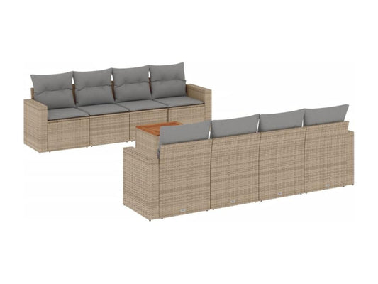 Brown Woven Resin Wicker Outdoor Furniture Set