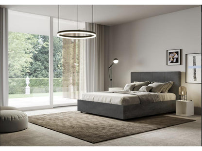 Anthracite Bed, 140 x 190 cm