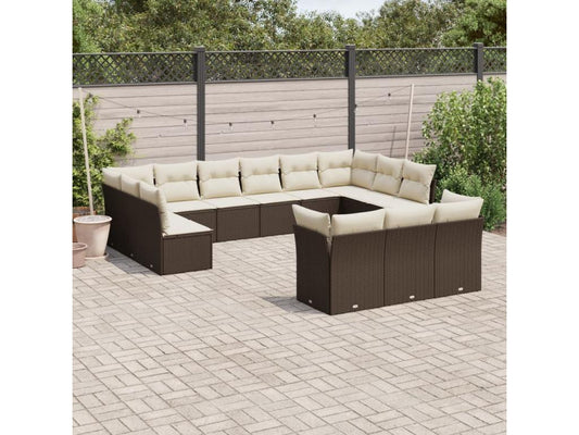 Brown Woven Resin Wicker Outdoor Furniture Set - dlz1766461732066