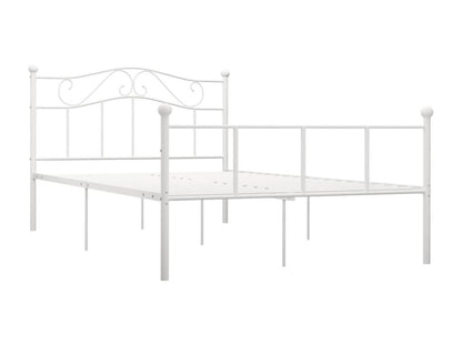 White Metal Bed Frame, 120 x 200 cm