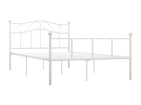 White Metal Bed Frame, 120 x 200 cm