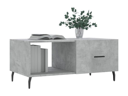 Gray Engineered Wood Coffee Table, 90 x 50 x 40 cm
