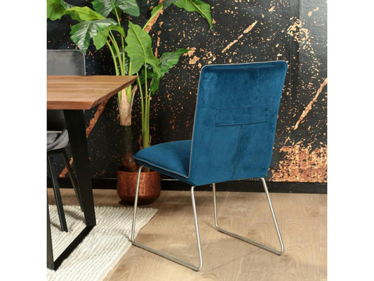 Blue Velvet Chair