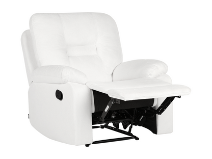 White Fabric Accent Chair