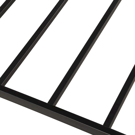 Twin Size Black Metal Daybed Bed with Trundle