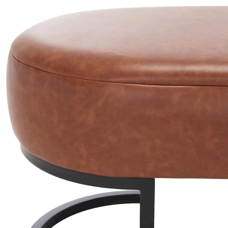 SAFAVIEH Home Collection Bellezza Oval Bench - 50 W x 20 D x 19 H